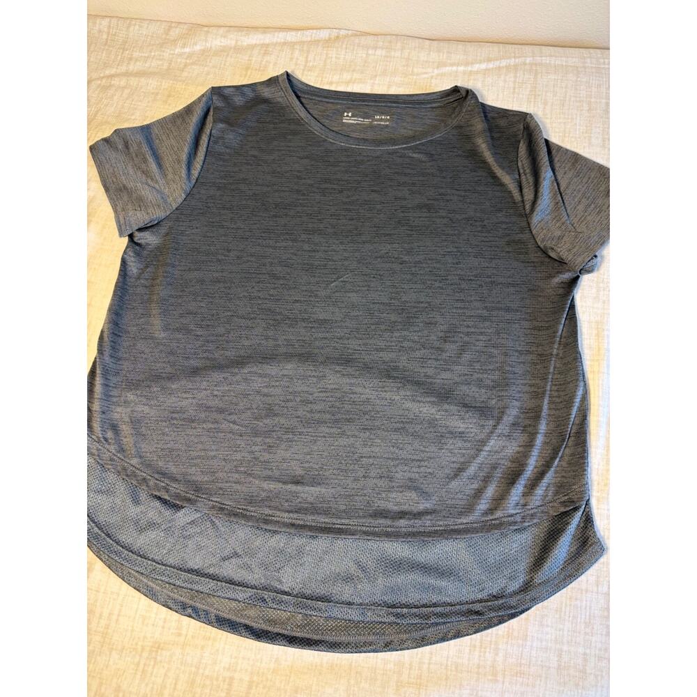 Under Armour Women's Tech Vent‎ T-Shirt Gray(001) Size Large UA173